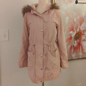 Faux Fur Lined Forever 21 Anorak Hooded Jacket